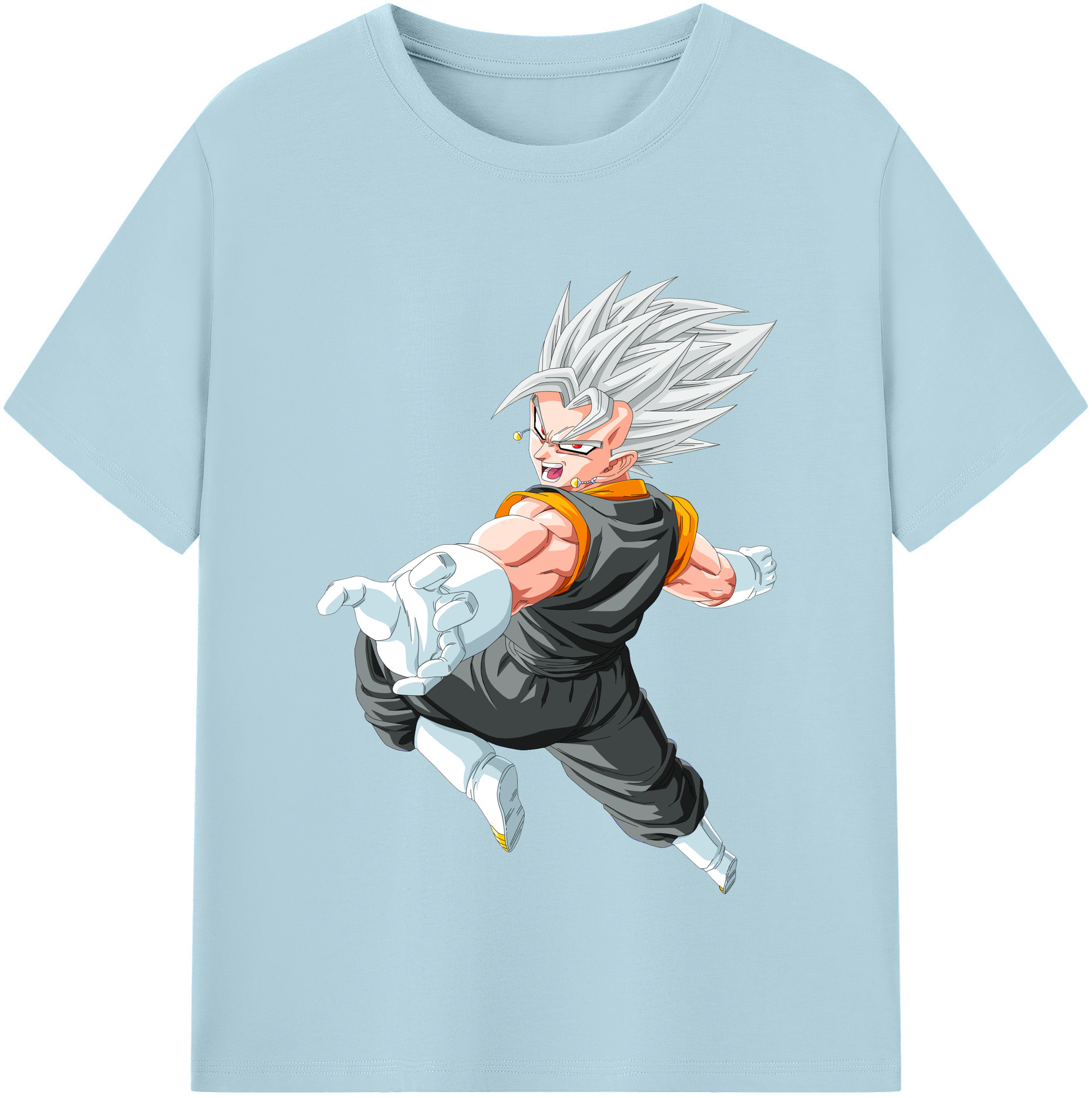 （画像用） ドラゴンボール ベジータ四世（Bejīta Yonsei）DRAGON BALL Vegeta IV 綿100％半袖Tシャツ（フロントプリント）